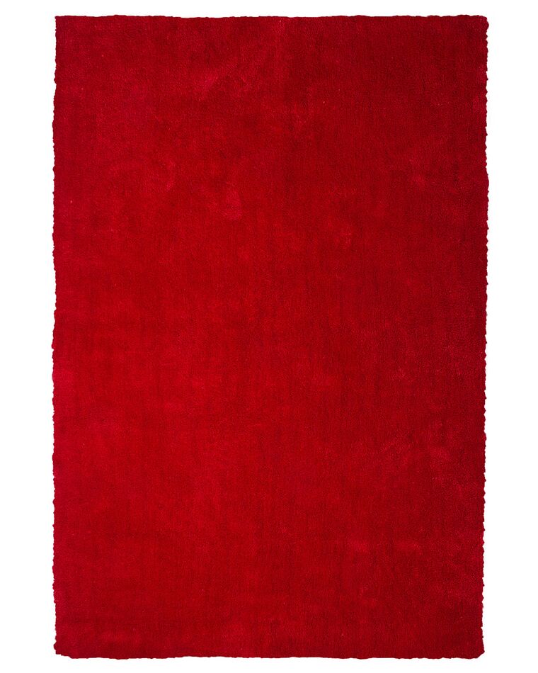 Vloerkleed polyester rood 140 x 200 cm DEMRE_715110