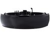 Whirlpool Badewanne schwarz Eckmodell mit LED 205  x 150 cm SENADO _780576