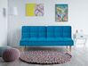 Fabric Sofa Bed Blue SILJAN_702025