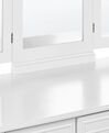 5 Drawers Dressing Table with Mirror and Stool White LUMIERE_827337