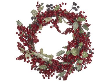 Weihnachtskranz rot / grün mit Beeren ⌀ 40 cm PUROL