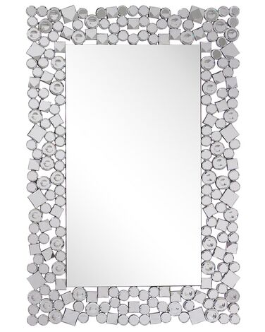 Specchio da parete argento 60 x 90 cm MERNEL