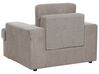 4 Seater Fabric Living Room Set Taupe ALLA_893776
