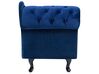 Chaise longue de terciopelo azul oscuro izquierdo NIMES_696711