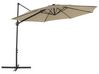 Riippuva aurinkovarjo ruskeanharmaa ⌀ 295 cm SAVONA II_828603