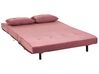 2-personers sofa velour lyserød VESTFOLD_851147
