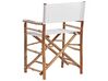 Set of 2 Bamboo Folding Chairs Light Wood and Off-White MOLISE_809473