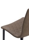 Set of 2 Dining Chairs Faux Leather Light Brown MONTANA_693036