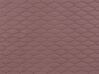 Cama con somier de terciopelo rosa 180 x 200 cm BAYONNE_901303