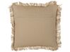 Set of 2 Jute Cushions 45 x 45 cm Beige CIRSIUM_887605