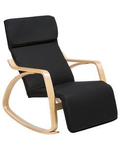 Keinutuoli kangas musta WESTON