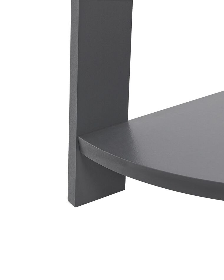 5 Tier Corner Ladder Shelf Grey MOBILE SOLO Beliani.co.uk