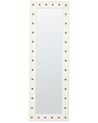 Faux Leather Standing Mirror 50 x 150 cm White ANSOUIS _840615