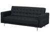 3 Seater Fabric Sofa Bed Graphite Grey ABERDEEN_715176