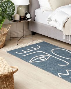 Matto kangas sininen 80 x 150 cm YAVU