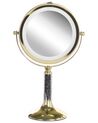 Miroir de maquillage éclairage LED ø 18 cm doré BAIXAS_813667