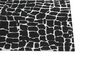 Teppich schwarz / weiss 300 x 400 cm abstraktes Muster Kurzflor PUNGE_883862