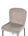 Set di 2 sedie tessuto grigio talpa ADA_873305