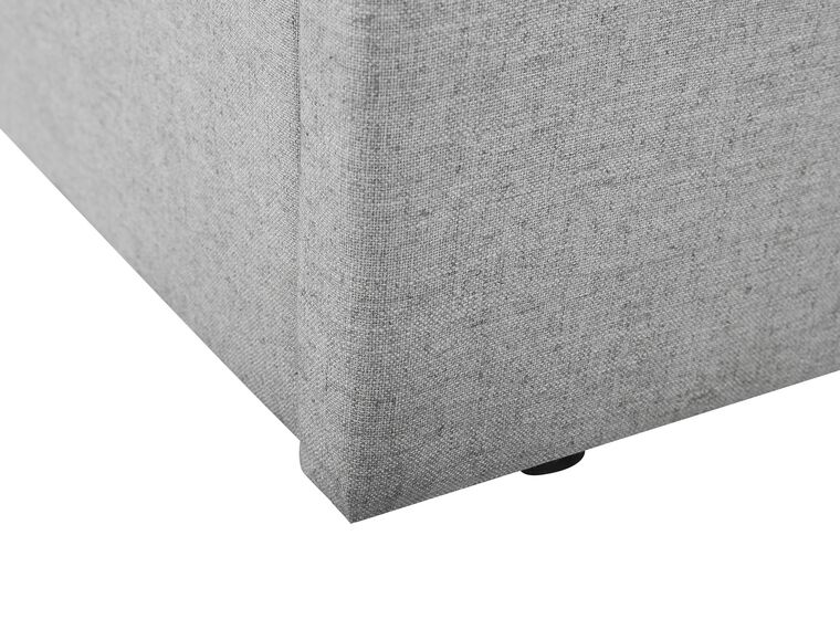 Fabric EU Super King Size Ottoman Bed Grey LORIENT Beliani.co.uk