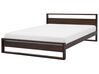Bed hout donkerbruin 180 x 200 cm GIULIA_743795
