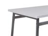 Jedálenská súprava stola a 4 stoličiek sivá/čierna VELDEN_785965