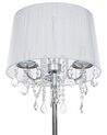 Kovová stojaca lampa 165 cm biela EVANS_850432