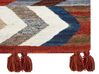 Kelim Teppich Wolle mehrfarbig 160 x 230 cm ZickZack Muster Kurzflor KANAKERAVAN_859648