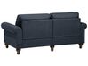 3 Seater Fabric Sofa Dark Grey OTRA II_763213