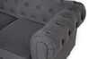 Ensemble canapé et fauteuil en tissu gris 4 places CHESTERFIELD_797159