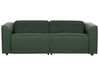 2-istuttava sohva kangas sähkösäädettävä USB-portti tummanvihreä ULVEN_905039