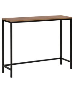 Konsolipöytä tumma puu/musta TULIA Konsolipöytä tumma puu/musta TULIA