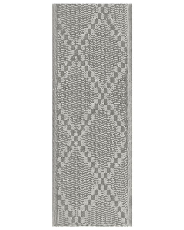 Alfombra gris/blanco 60 x 105 cm JALNA_766557