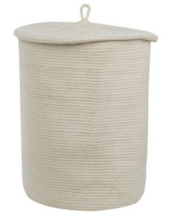 Puuvillakori luonnonvalkoinen ⌀ 44 cm SILOPI Puuvillakori luonnonvalkoinen ⌀ 44 cm SILOPI