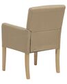 Fabric Dining Chair Beige ROCKEFELLER_770816