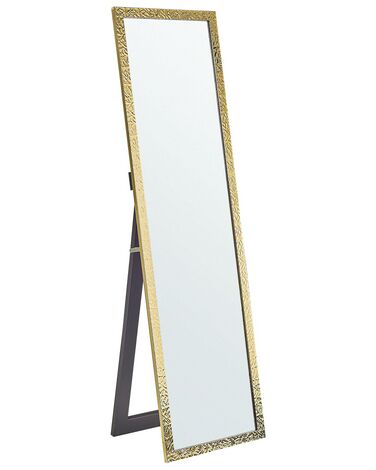 Miroir sur pied 40 x 140 cm doré BRECEY