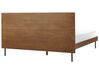 Bed hout donkerbruin 160 x 200 cm LIBERMONT_905701