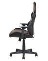Kancelárska stolička čierna a hnedá výškovo nastaviteľná SUPREME_735073
