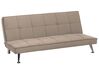 Fabric Sofa Bed Beige HASLE_589541