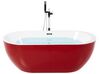 Fritstående badekar rød oval 160 x 75 cm NEVIS_828369