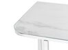 Konsolbord marmoreffekt vit / silver CALVERT_823492