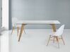 Glass Top Dining Table 180 x 90 cm HUDSON_821692
