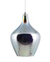 Glass Pendant Lamp Silver SANGONE_745567