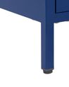 2 Door Metal Storage Cabinet Navy Blue VARNA_826286