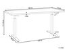 Adjustable Standing Desk 160 x 72 cm Dark Wood and Black DESTINAS_899270