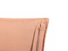 Sametový polštář se střapci 45 x 45 cm růžový RHODOCOMA_838482