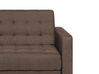 Right Hand Fabric Corner Sofa with Ottoman Brown ABERDEEN_736204