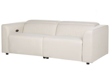 Sofa z elektryczną funkcją relaksu z ładowarką jasnobeżowa ULVEN