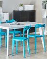 Set of 4 Dining Chairs Blue CAMOGLI_809660