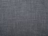 	Cama con somier de poliéster gris oscuro/madera oscura 180 x 200 cm BELFORT_720421