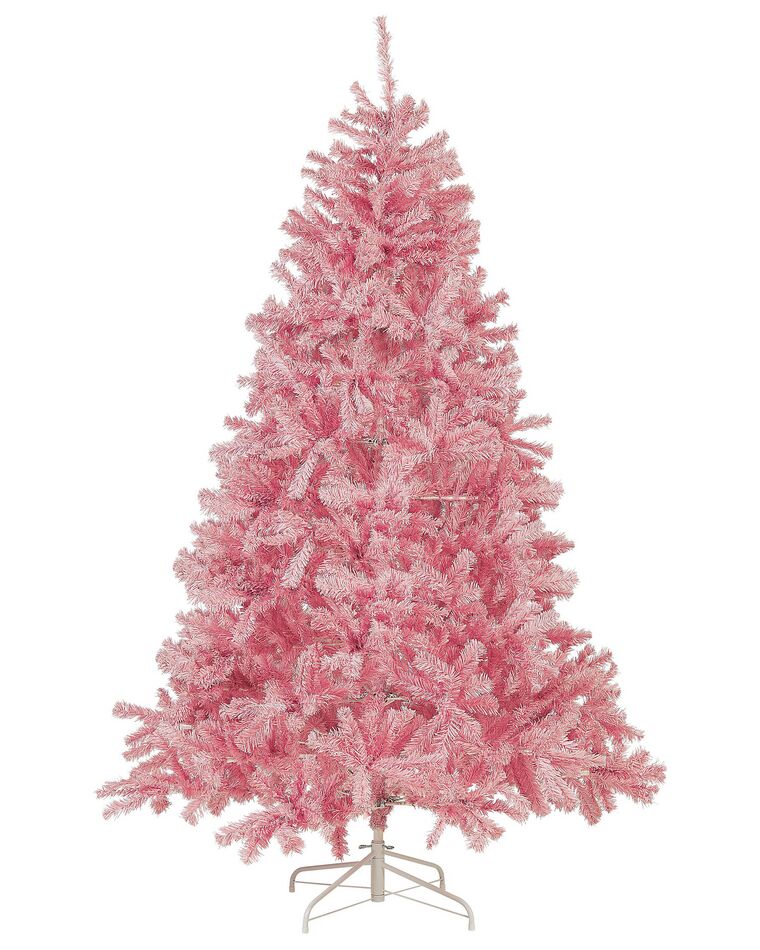 Árbol de Navidad rosa 210 cm FARNHAM_813144
